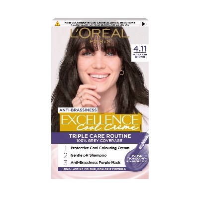Picture of L'Oreal Excellence Cool Creme Triple Care Routine - 4.11 Ultra Ash Brown