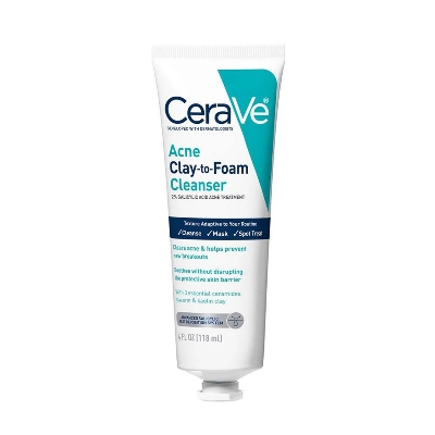 Picture of Cerave Acne Clay-to-Foam Cleanser 118ml
