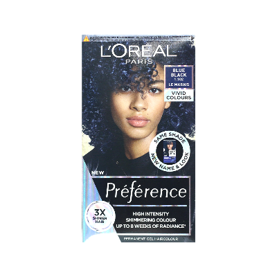 Picture of L'Oreal Perference Les Vivids High Intensity Shimmering Colour - 1.102 Blue Black