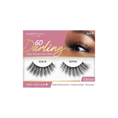 Picture of Absolute New York 6D Darling Ultra Volume Faux Mink Eye Lashes - ELHL18 Sophia