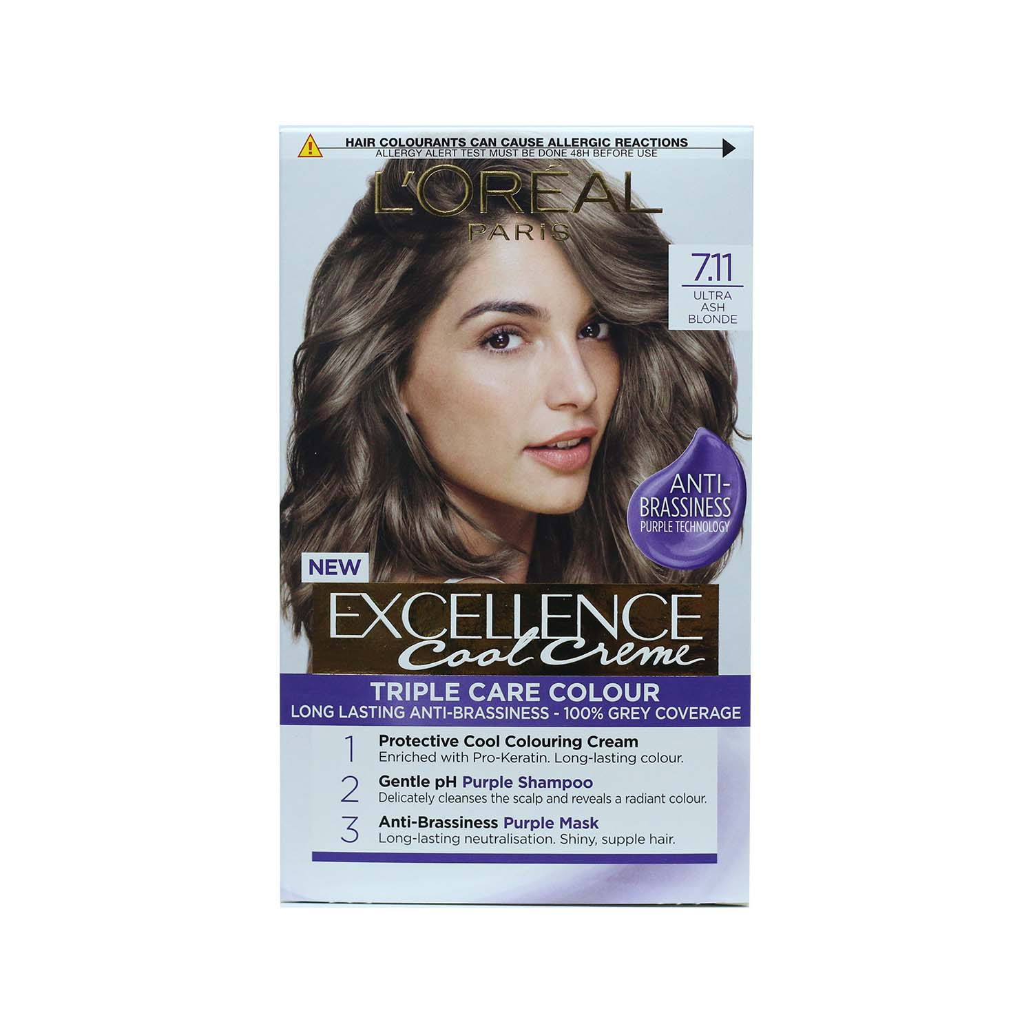 Picture of L'Oreal Excellence Cool Creme Triple Care Routine - 7.11 Ultra Ash Blonde