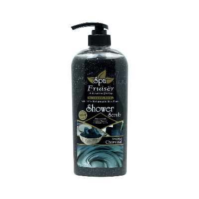 Picture of Fruiser Spa Sea Mud Charcoal Shower Scrub 730ml