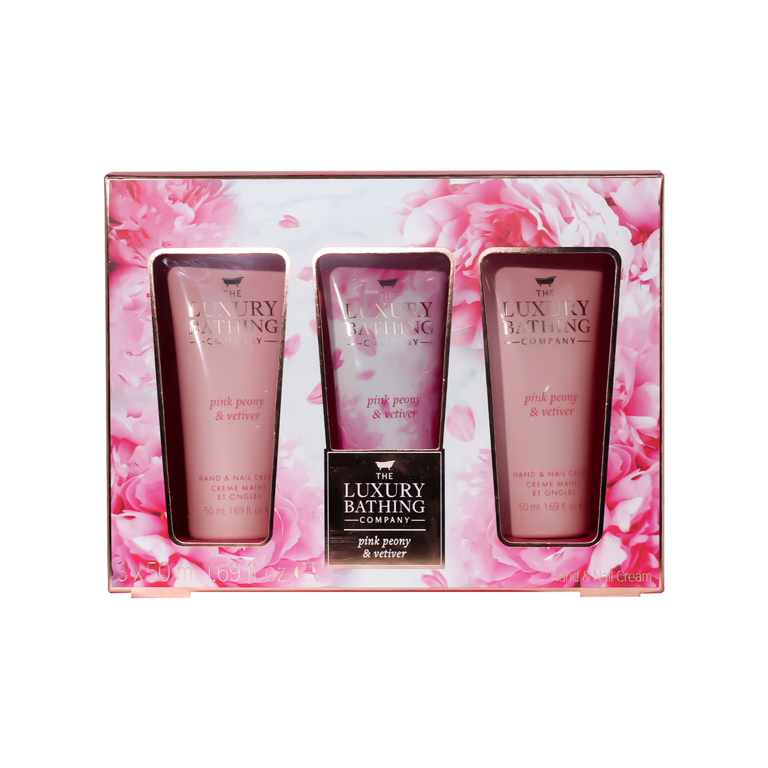 Picture of The Luxury Bathing Company Pink Peony & Vetiver 3pcs Gift Set