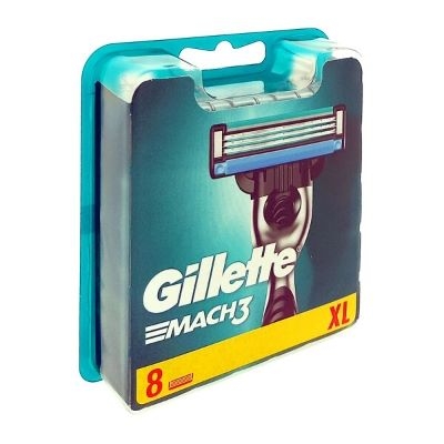 Picture of Gillette Mach3 Razor Blades for Men - 8 Refills