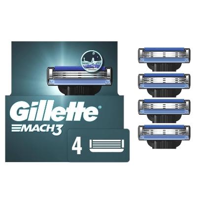 Picture of Gillette Mach3 Razor Blades for Men - 4 Cartridge