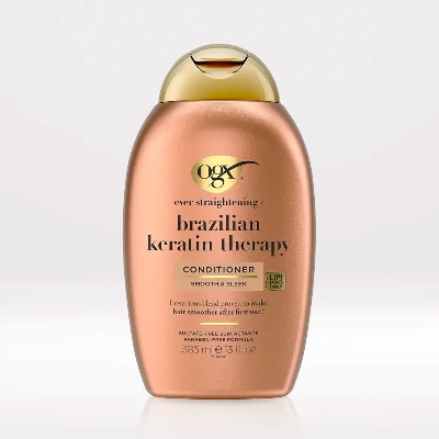 Picture of Ogx Ever Straight Brazilian Keratin Smooth Conditioner 385ml