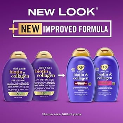 Picture of OGX Organix Thick And Full Biotin And Collagen Conditioner, 385Ml