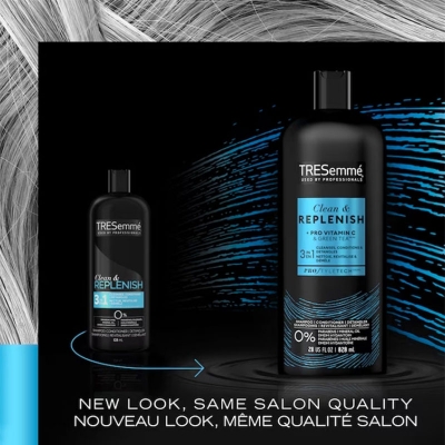 Picture of USA Tresemme Cleanse & Replenish 3 in 1 Shampoo Conditioner & Detangler 828Ml