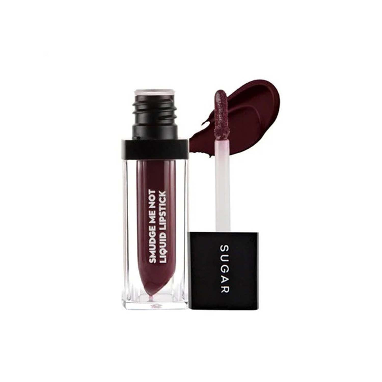 Picture of Sugar Cosmetics New Smudge Me Not Liquid Lipstick - 25 Very Mulberry