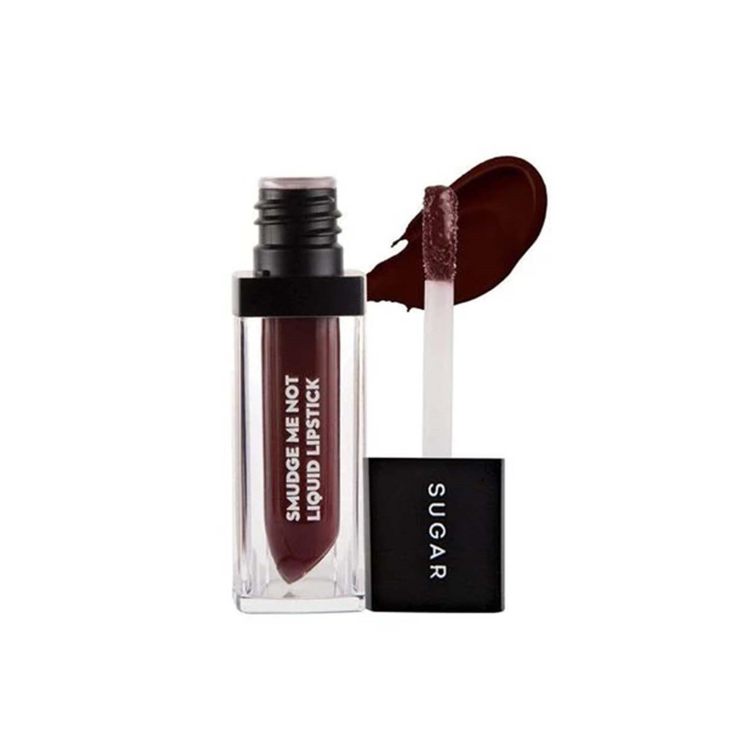 Picture of Sugar Cosmetics New Smudge Me Not Liquid Lipstick - 21 Aubergine Queen