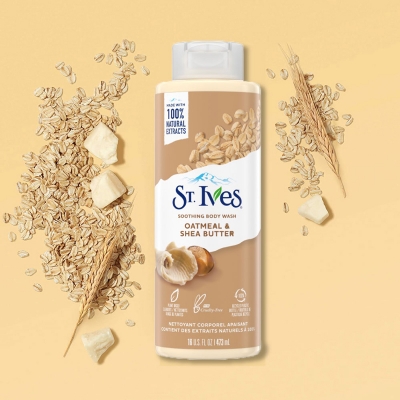Picture of USA product SSt. Ives Soothing Oatmeal And Shea Butter Body Wash used for Male/ female - 650 ml