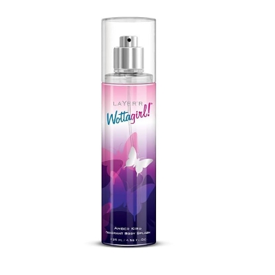 Picture of Layar'r Wottagirl Amber Kiss Body Splash Body Perfume Used For male /female -135 Ml