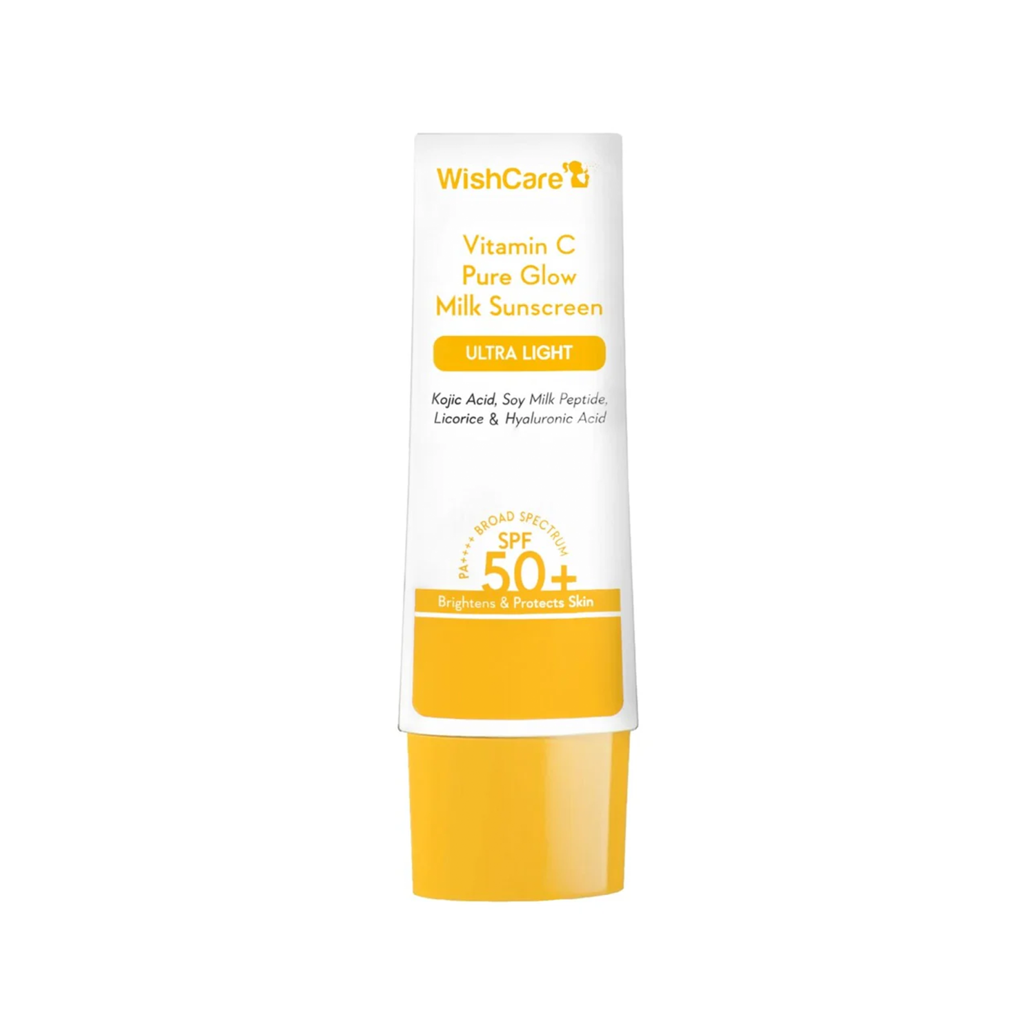 Picture of WishCare Vitamin C Pure Glow Milk Sunscreen SPF 50+ PA+++ 50g