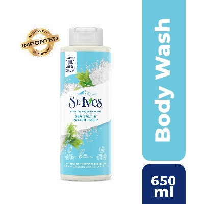 Picture of USA product St. Ives Exfoliating Body Wash Sea Salt And Pacific Kelp used for Male/ female - 650 ml