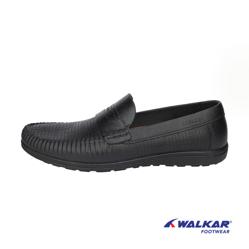 Men's Water Proof Moccasin Shoe-Black Walkar Fashion Shoponline shop bangladeshothoba.com