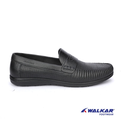 Men's Water Proof Moccasin Shoe-Black Walkar Fashion Shoponline shop bangladeshothoba.com