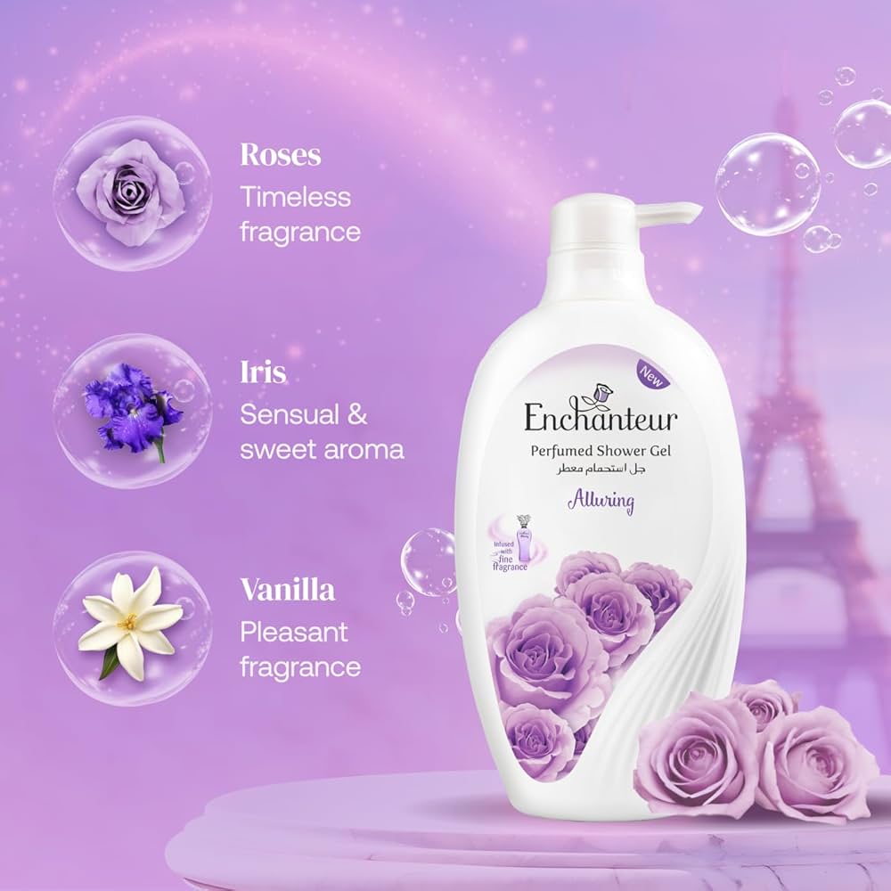 Picture of Malaysian product Enchanteur Alluring Perfumed Shower Gel used for Male/ female - 550 ml