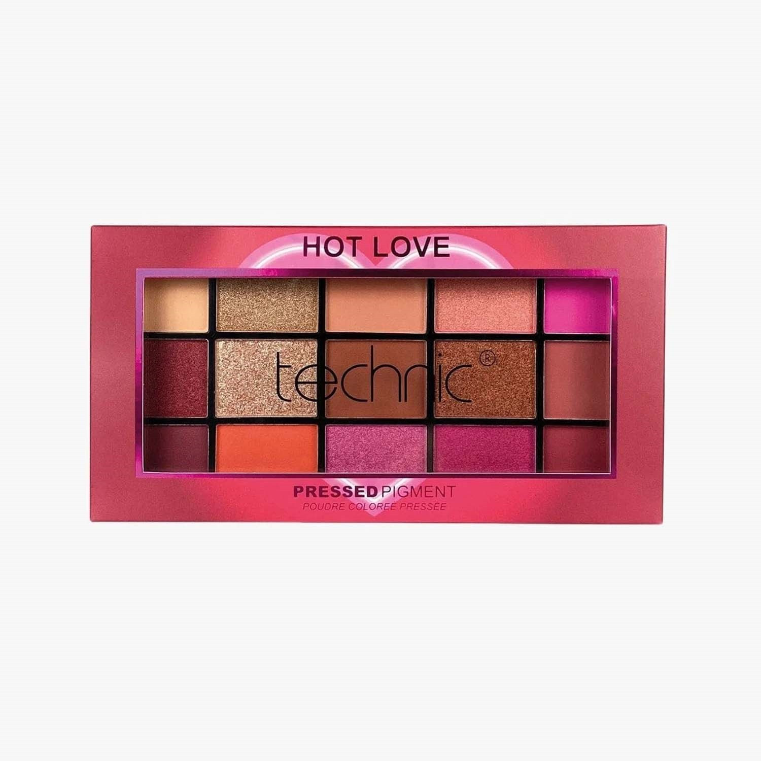 Picture of Technic Pressed Pigment Eyeshadow Palette - Hot Love