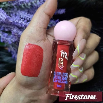 Picture of Everly Beauties Glow Lock Intense Shine Lip Gloss - Firestorm