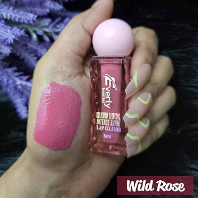 Picture of Everly Beauties Glow Lock Intense Shine Lip Gloss - Wildrose