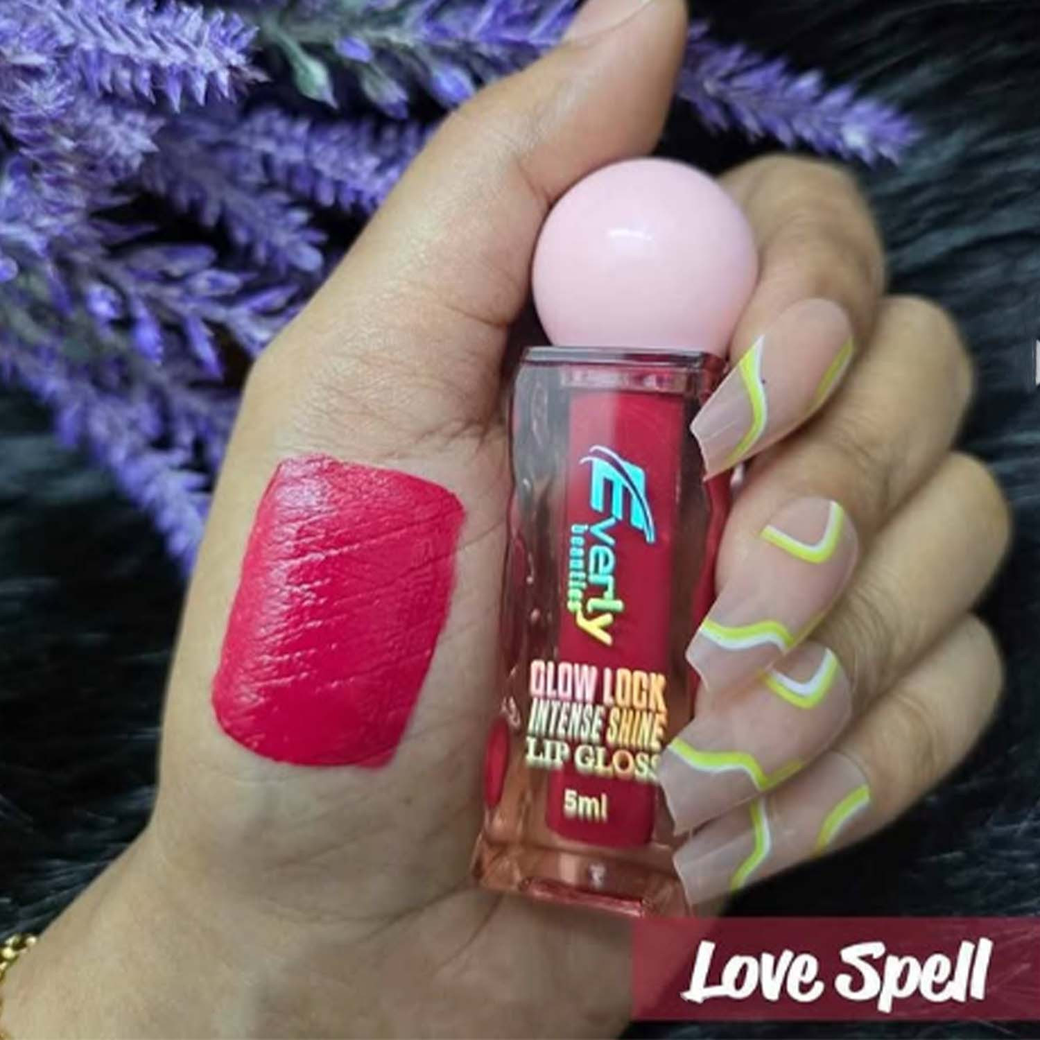 Picture of Everly Beauties Glow Lock Intense Shine Lip Gloss - Love Spell