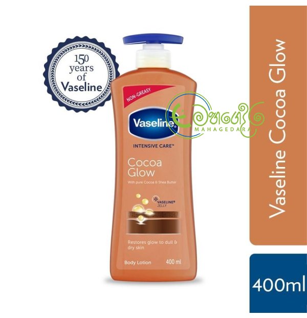 Picture of International Product Vaseline Intensive Care Cocoa Glow Moisturizing Body Lotion for Dry Skin 400ml
