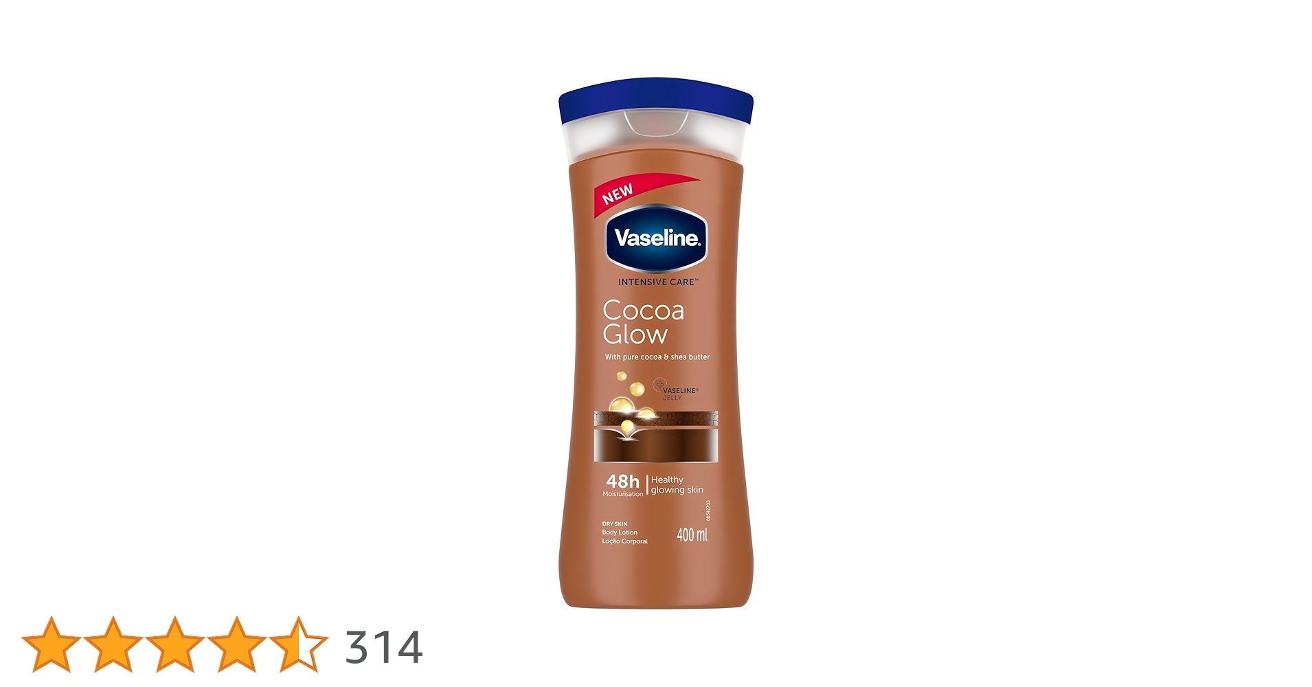 Picture of International Product Vaseline Intensive Care Cocoa Glow Moisturizing Body Lotion for Dry Skin 400ml