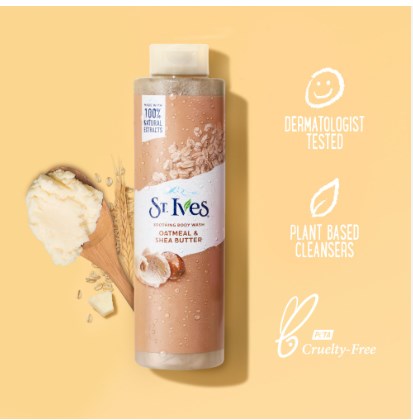 Picture of USA product St. Ives Soothing Oatmeal And Shea Butter Body Washused for Male/ female - 473 ml
