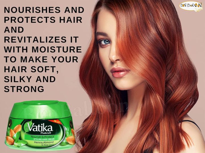 Picture of UAE Products Vatika Nourish & Protect Styling Hair Cream  with Olive & Henna  140ml