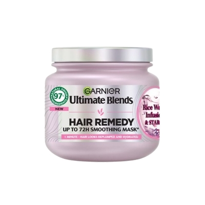 Picture of Garnier Ultimate Blends Rice Water Infusion & Starch Hair Remedy Smoothing Mask 340ml
