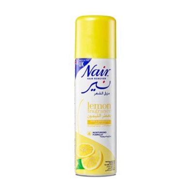 Picture of International UK product Buy Nair Hair Removal Spray Lemon Fragrance used for male/ female - 200 ml