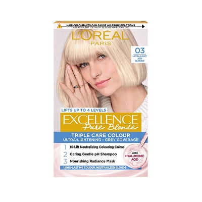 Picture of L'Oreal Excellence Pure Blonde Triple Care Colour - 03 Ultra Light Ash Blonde