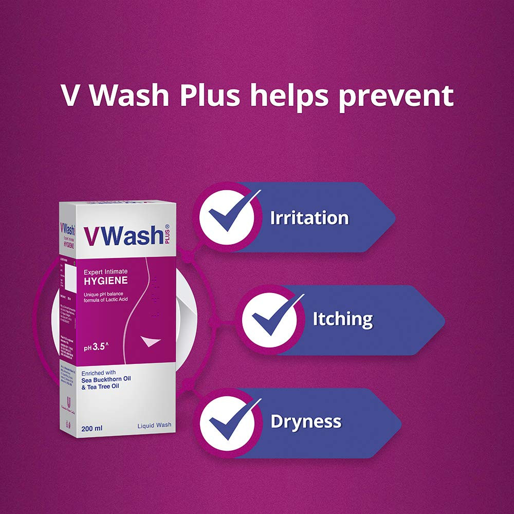 Picture of Indian Products V Wash Plus Intimate Hygiene Liquid Wash 100ml