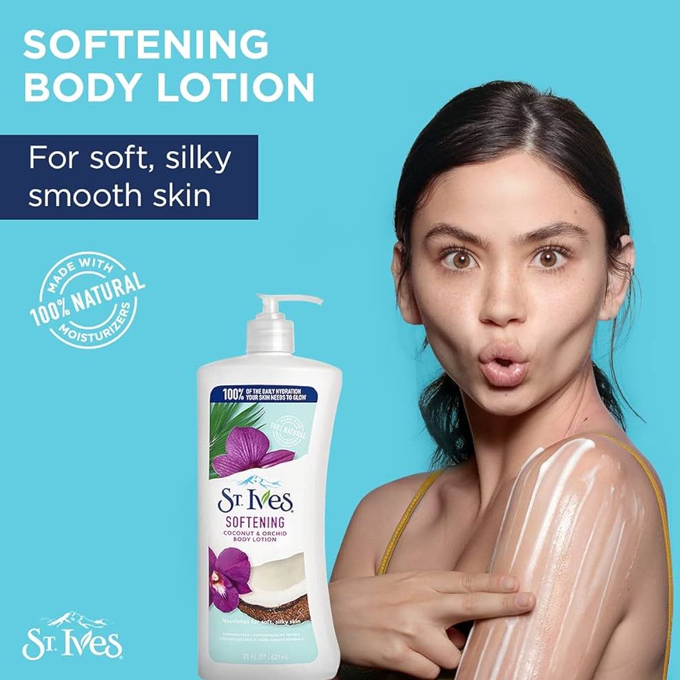 Picture of International new Zealand product St. Ives Softening Coconut & Orchid Body Lotion - 621ml