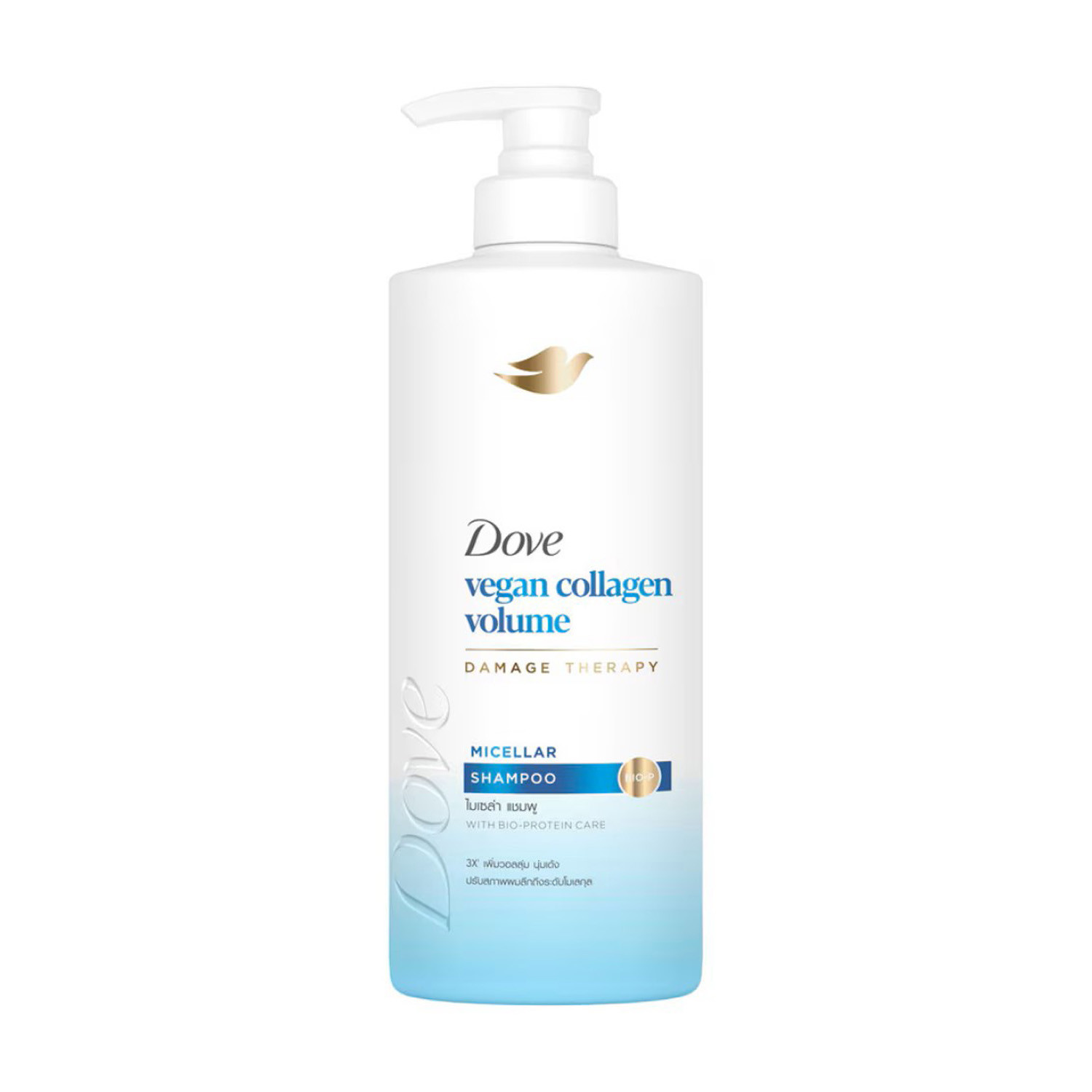 Picture of Dove Vegan Collagen Volume Damage Therapy Micellar Shampoo 380ml