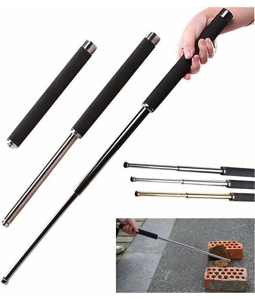 Picture of Folding Rod Iron Stick Padded Handle Girls/Boys Self Defence Walking Stick 26 inches