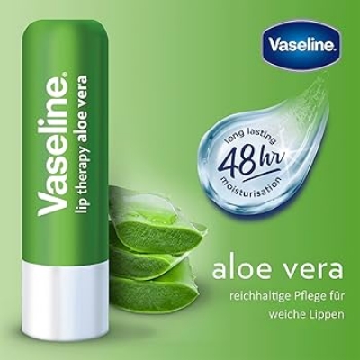 Picture of Korean Products Vaseline Lip Therapy Stick Aloe Vera 4.8g