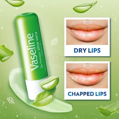 Picture of Korean Products Vaseline Lip Therapy Stick Aloe Vera 4.8g