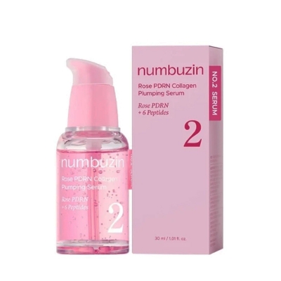 Picture of Numbuzin No.2 Rose PDRN Collagen Plumping Serum 30ml