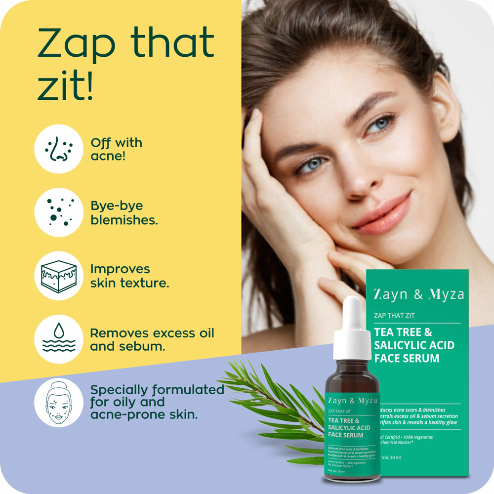 Picture of Indian Product ZM Zayn & Myza Tea Tree Face Serum for Oily Skin Used For male /female 30 Ml