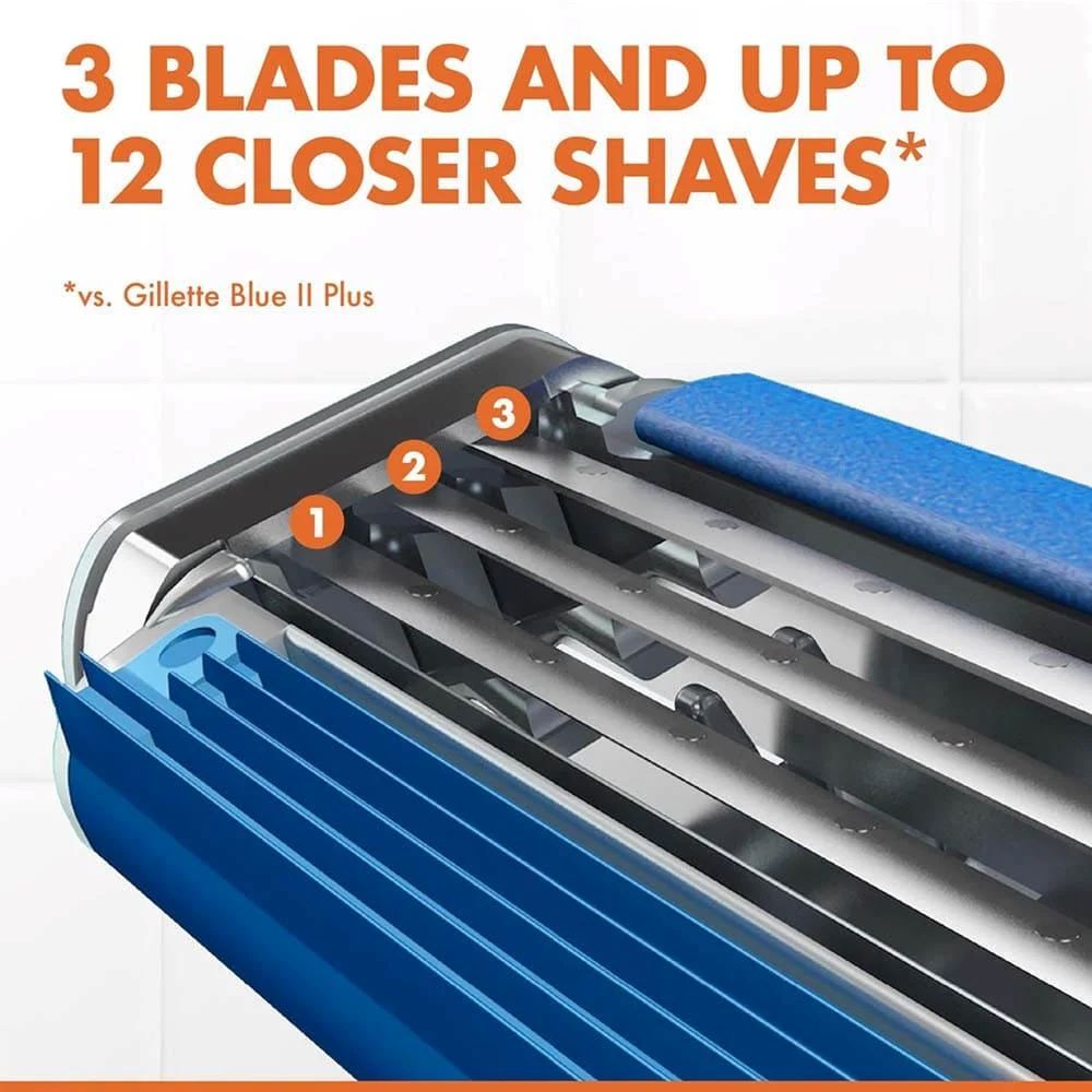 Picture of International Products Gillette Blue 3 Comfort Men's Razor Blades - 8 Pieces