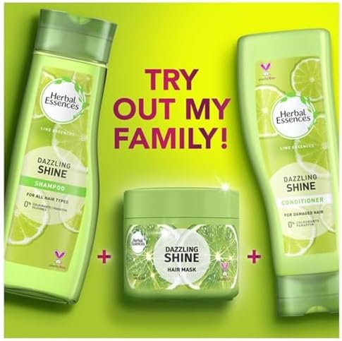 Picture of International France product Herbal Essences Dazzling Shine For damage Hair Conditioner Used For Male/female 400 Ml