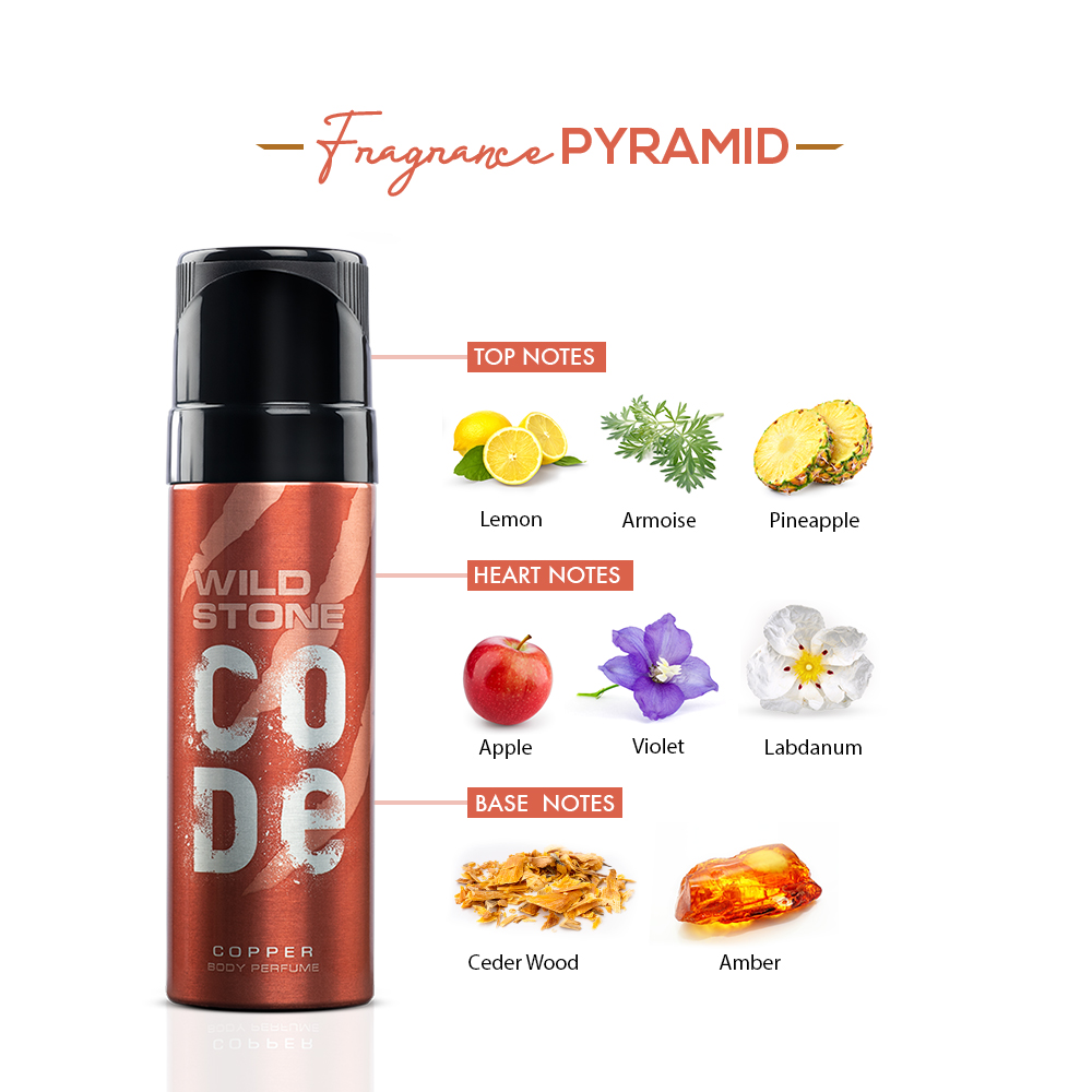 Picture of Indian Product Wild Stone Code Cooper Body Perfume Spray No Gas For Men 120 Ml