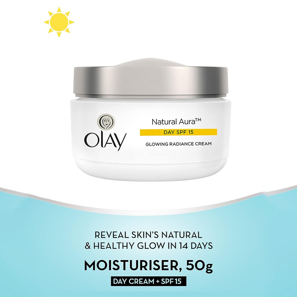 Picture of International Thailand product Olay natural White Aura Day cream (SPF 15)- 50 Ml