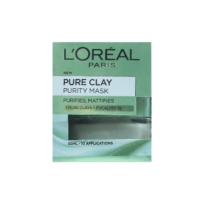 Picture of LOreal Paris 3 Pure Clays and Eucalyptus Purity Mask 50ml