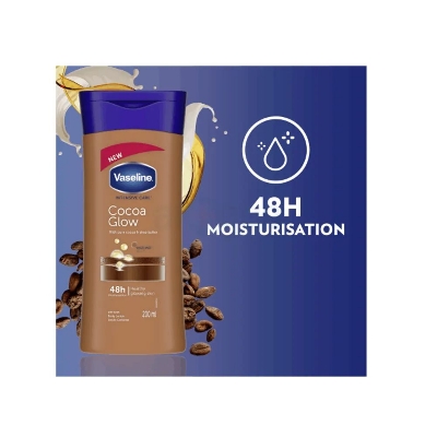Picture of International European country Product  Vaseline Intensive Care Cocoa Glow Body Lotion 200 ml