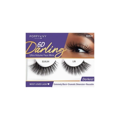 Picture of Absolute New York 6D Darling Ultra Volume Faux Mink Eye Lashes - ELHL04 Lin