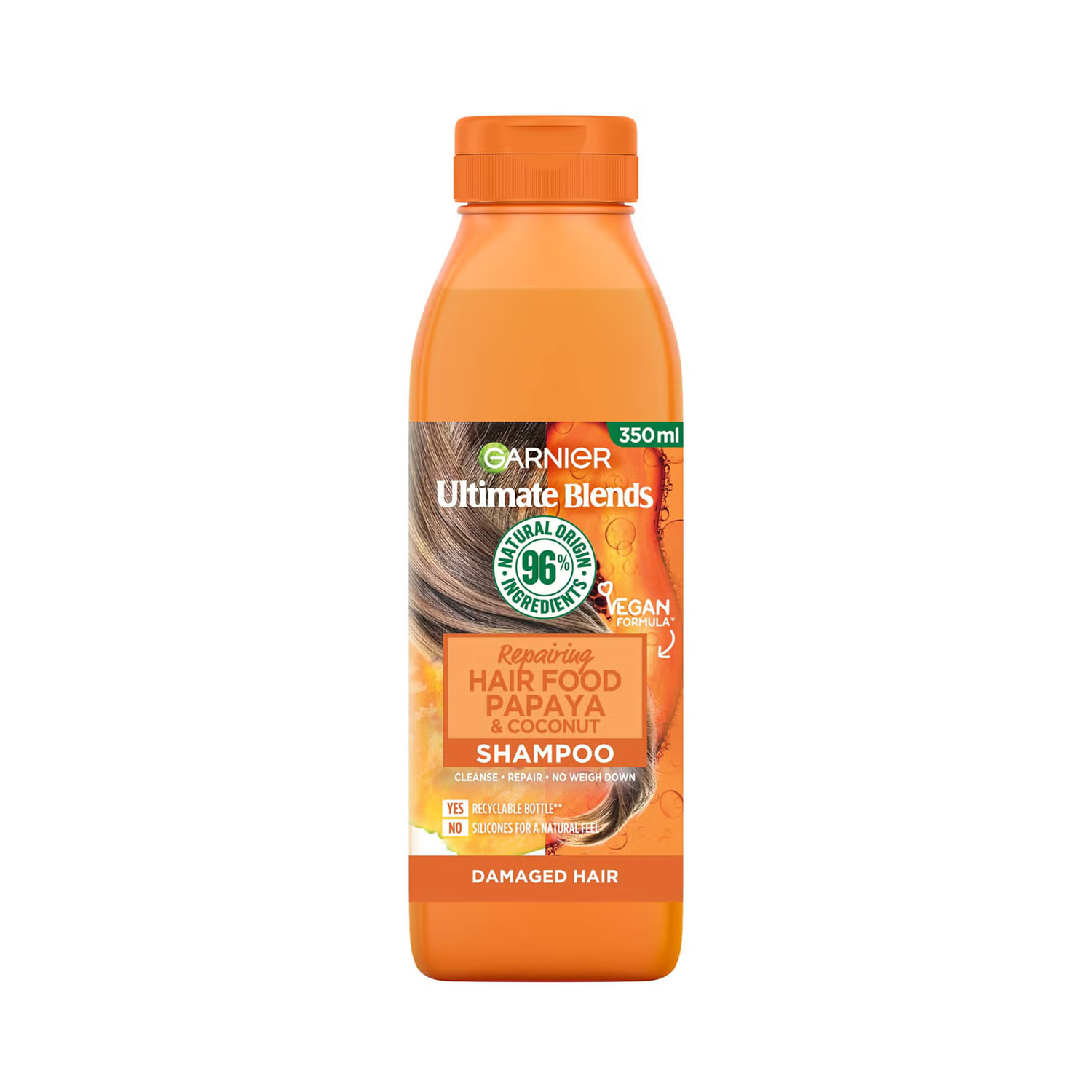 Picture of Garnier Ultimate Blends Papaya Hair Food Repairing Shampoo 350ml