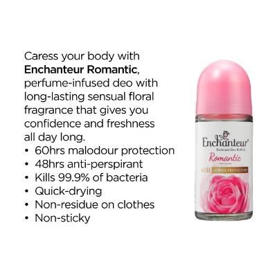 Picture of Malaysian Products Enchanteur Perfumed Deodorant Roll-on Romantic used for male/ female - 50 ml