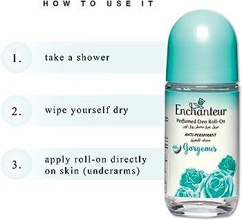 Picture of Malaysian Products Enchanteur Perfumed Deodorant Roll-on Gorgeous used for male/ female - 50 ml